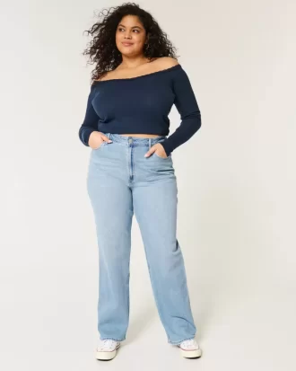 Jeansy typu dad jeans Curvy Ultra High-Rise Medium Wash Jeansy typu dad jeans Curvy Ultra High-Rise Medium Wash