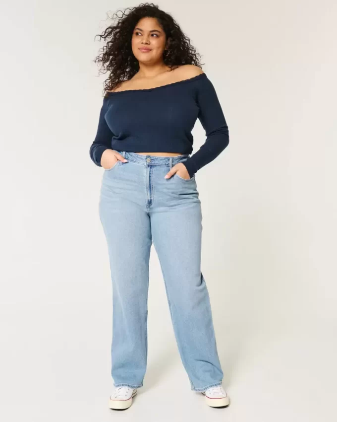 Jeansy typu dad jeans Curvy Ultra High-Rise Medium Wash