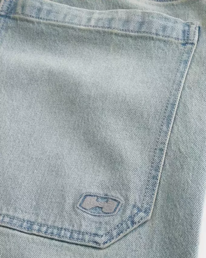 Jeansy typu skater baggy, lekko sprane, półdługie Jeansy typu skater baggy, lekko sprane, półdługie