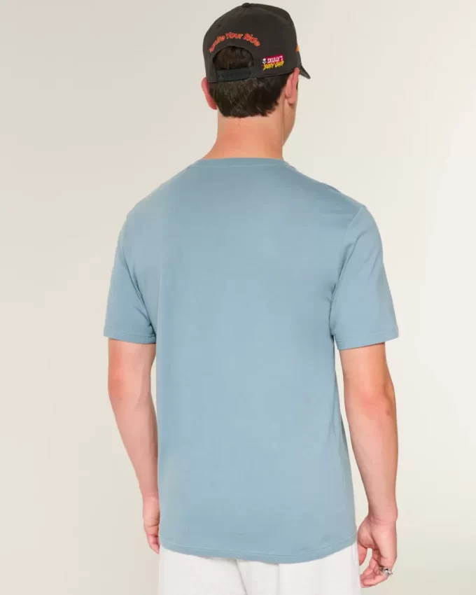 Klasyczny krój T-shirt z okrągłym dekoltem