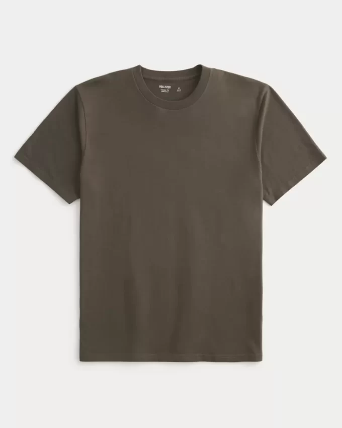 Klasyczny krój T-shirt z okrągłym dekoltem