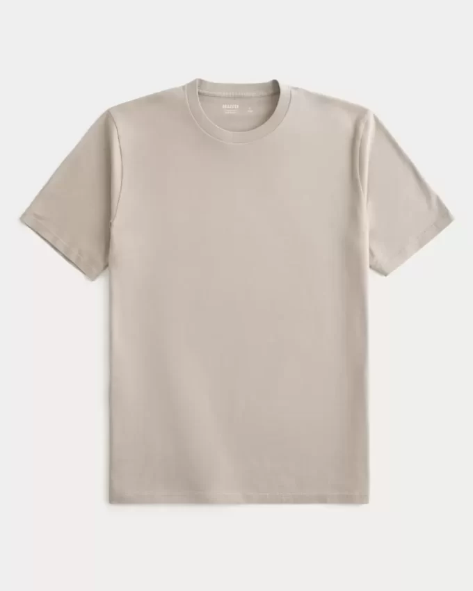 Klasyczny krój T-shirt z okrągłym dekoltem