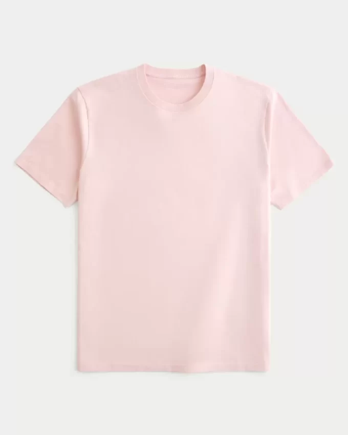 Klasyczny krój T-shirt z okrągłym dekoltem