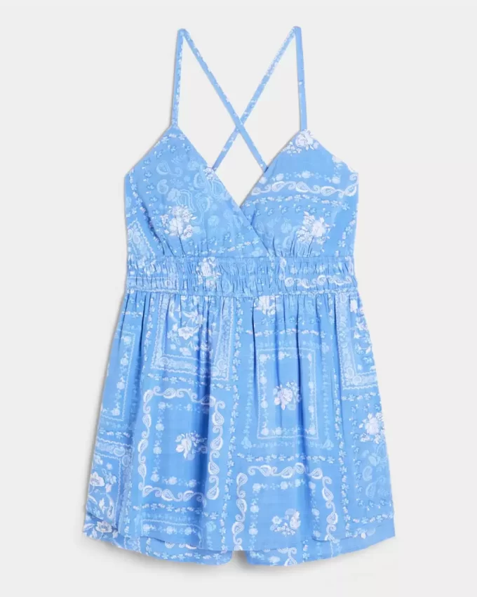 Kombinezon typu babydoll z odkrytymi plecami