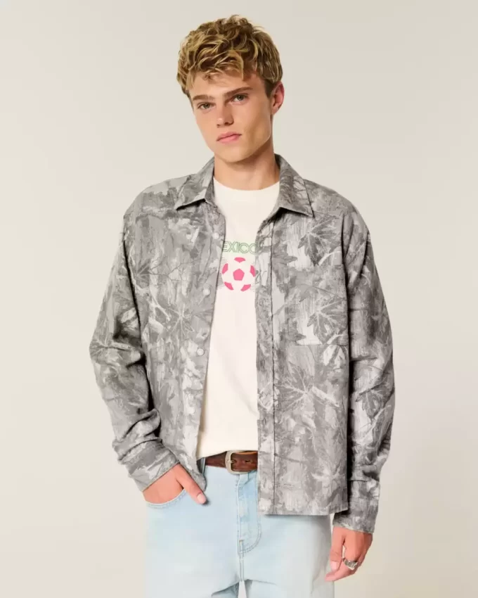 Koszula flanelowa Boxy Camo