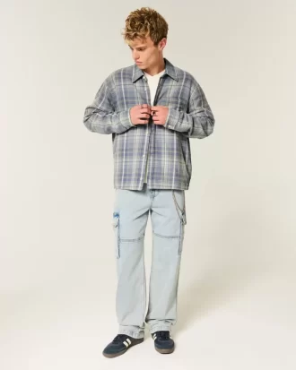 Koszula flanelowa w stylu boxy