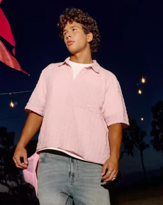 Koszula z krótkim rękawem i kieszenią w stylu boxy