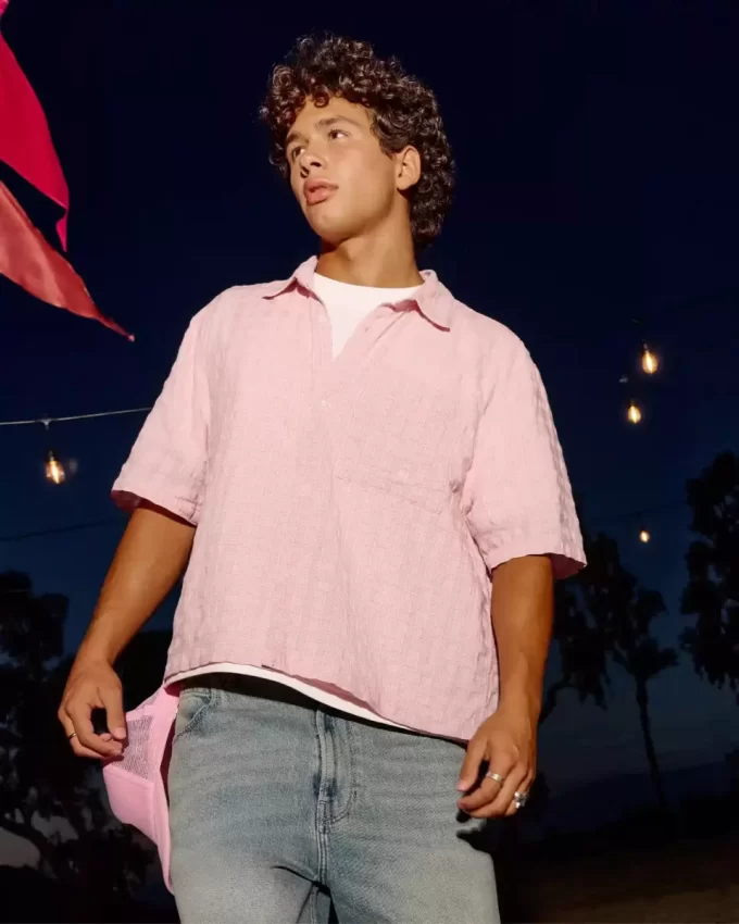 Koszula z krótkim rękawem i kieszenią w stylu boxy