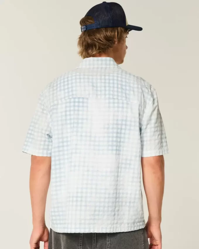 Koszula z krótkim rękawem i kieszenią w stylu boxy