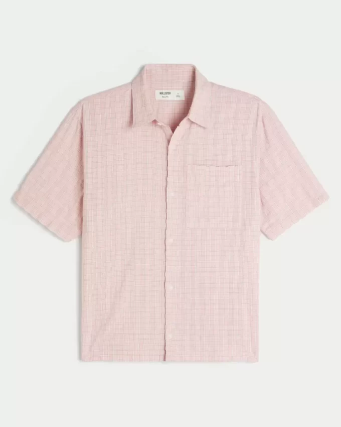 Koszula z krótkim rękawem i kieszenią w stylu boxy