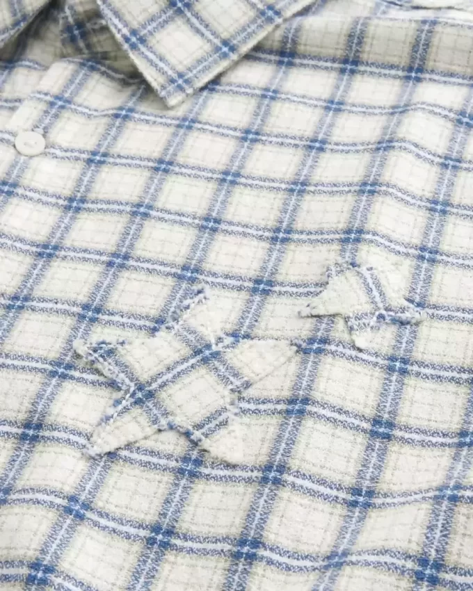 Koszula z krótkim rękawem w kształcie gwiazdy w stylu boxy Koszula z krótkim rękawem w kształcie gwiazdy w stylu boxy