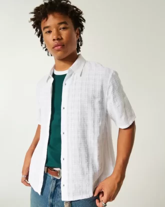 Koszula z krótkim rękawem w stylu boxy