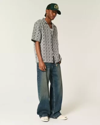 Koszula z krótkim rękawem w stylu szydełkowym