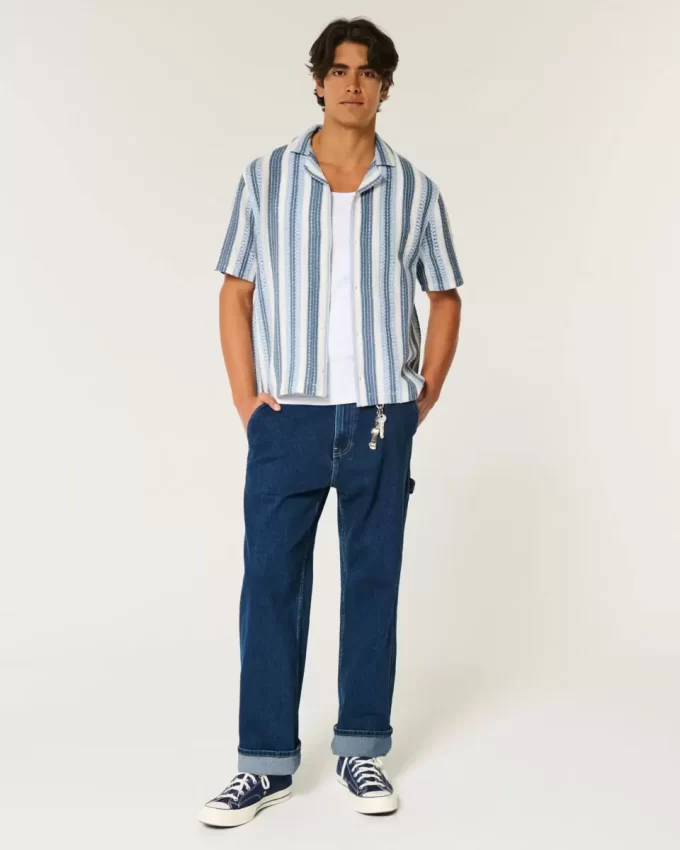 Koszula z krótkim rękawem w stylu szydełkowym