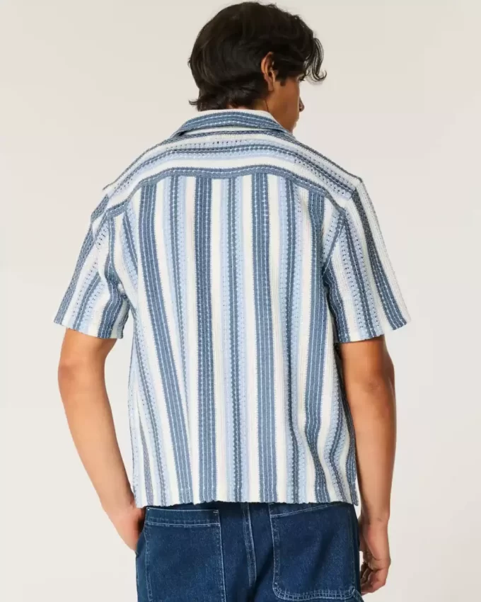 Koszula z krótkim rękawem w stylu szydełkowym