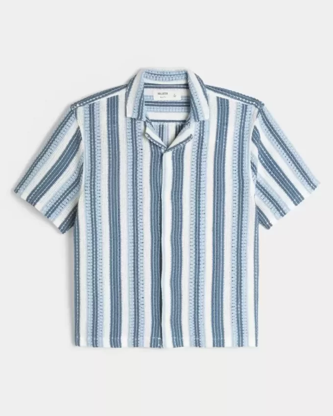 Koszula z krótkim rękawem w stylu szydełkowym