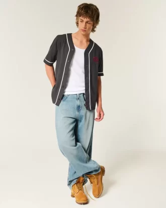 Koszulka baseballowa Dr Pepper z grafiką w stylu boxy