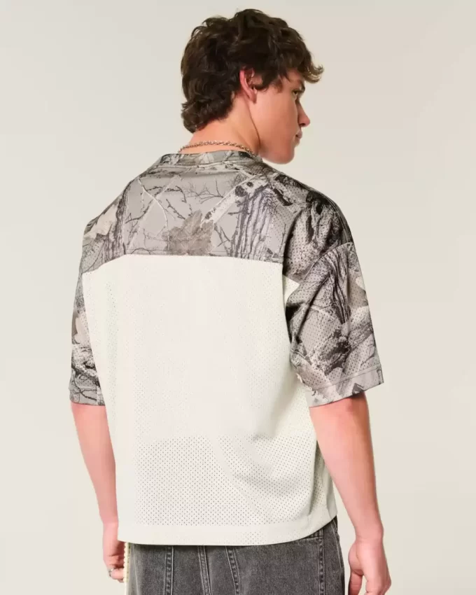 Koszulka Boxy Crop Camo