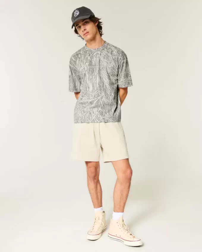 Koszulka Boxy Crop Heavyweight Camo Crew Koszulka Boxy Crop Heavyweight Camo Crew