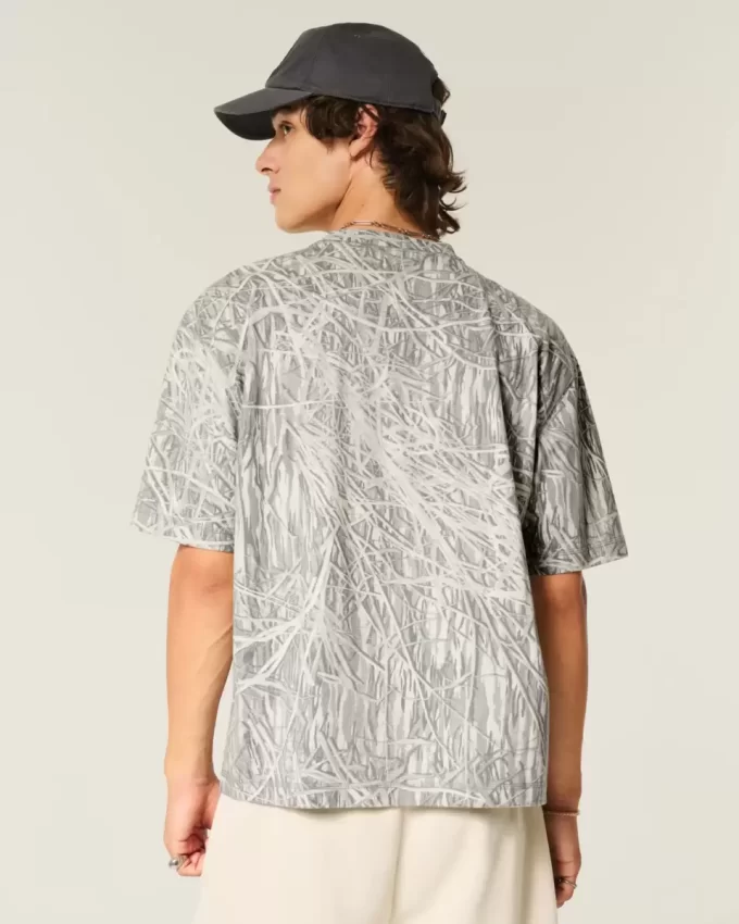 Koszulka Boxy Crop Heavyweight Camo Crew Koszulka Boxy Crop Heavyweight Camo Crew