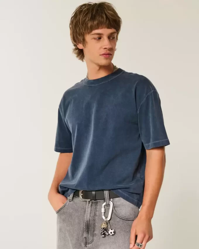 Koszulka Boxy Crop Heavyweight Washed Crew
