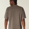Koszulka Boxy Crop Heavyweight Washed Crew Koszulka Boxy Crop Heavyweight Washed Crew