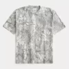 Koszulka Boxy Heavyweight Camo Crew