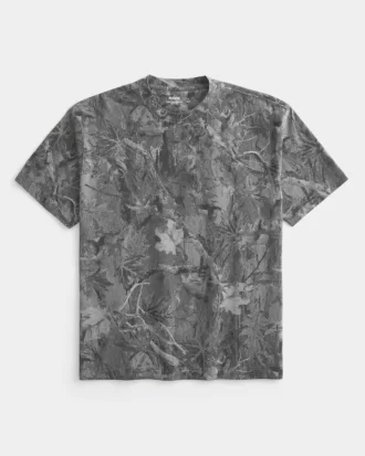 Koszulka Boxy Heavyweight Camo Crew