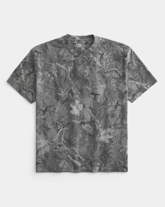 Koszulka Boxy Heavyweight Camo Crew Koszulka Boxy Heavyweight Camo Crew