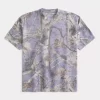 Koszulka Boxy Heavyweight Camo Crew