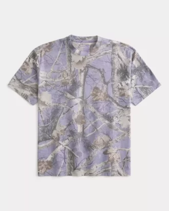 Koszulka Boxy Heavyweight Camo Crew