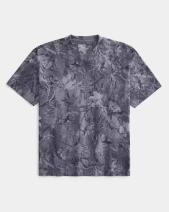 Koszulka Boxy Heavyweight Camo Crew