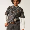 Koszulka Boxy Heavyweight Camo Crew Koszulka Boxy Heavyweight Camo Crew