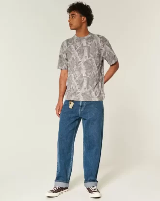 Koszulka Boxy Heavyweight Camo Crew