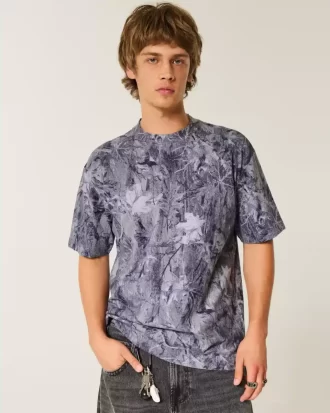 Koszulka Boxy Heavyweight Camo Crew