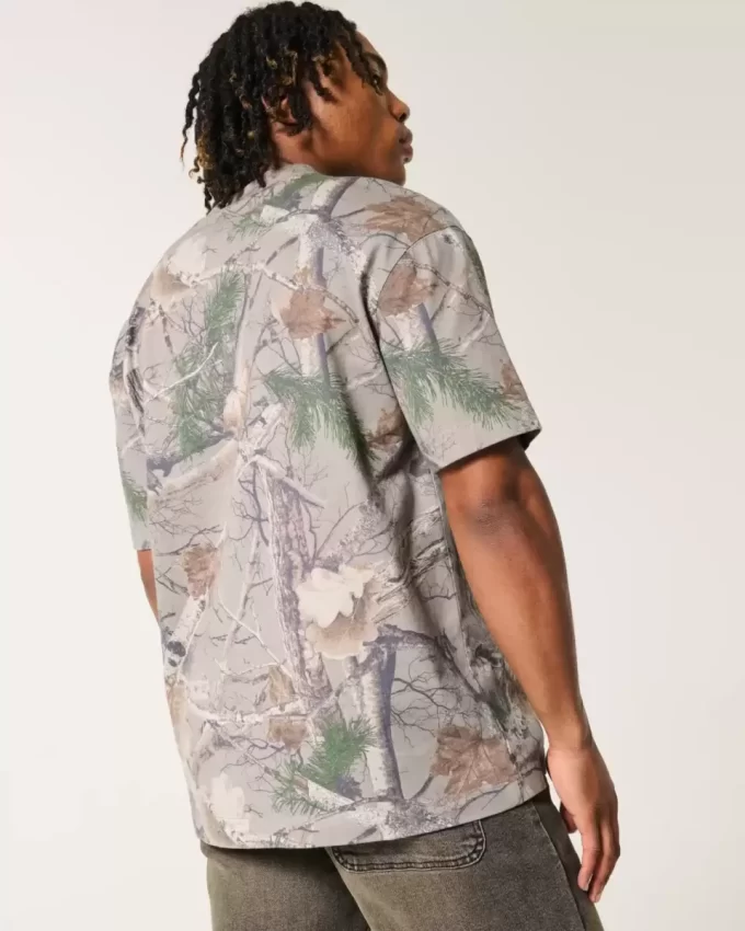 Koszulka Boxy Heavyweight Camo Crew Koszulka Boxy Heavyweight Camo Crew