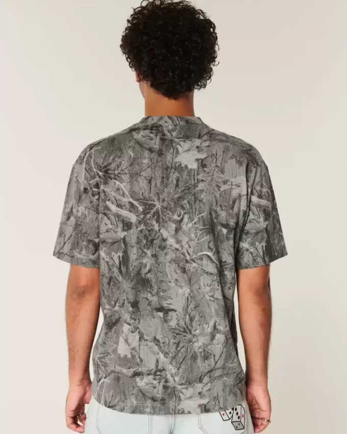 Koszulka Boxy Heavyweight Camo Crew Koszulka Boxy Heavyweight Camo Crew