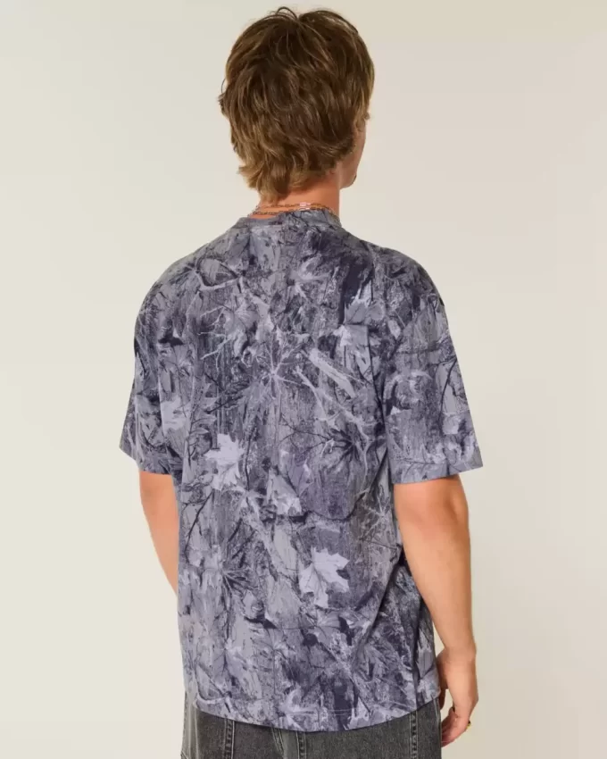 Koszulka Boxy Heavyweight Camo Crew Koszulka Boxy Heavyweight Camo Crew