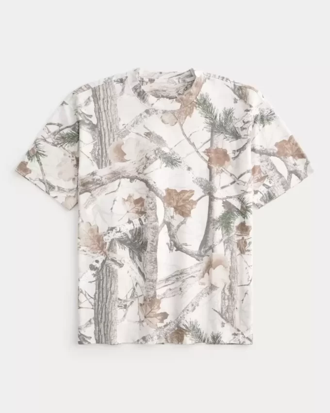 Koszulka Boxy Heavyweight Camo Crew Koszulka Boxy Heavyweight Camo Crew