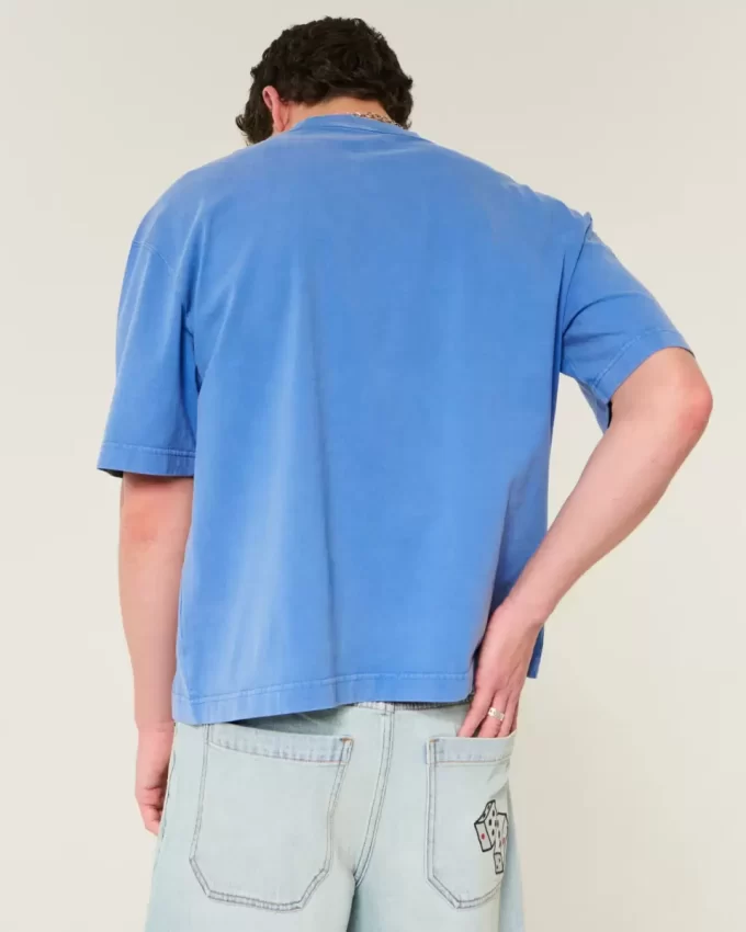 Koszulka Boxy Heavyweight Crop Washed Crew