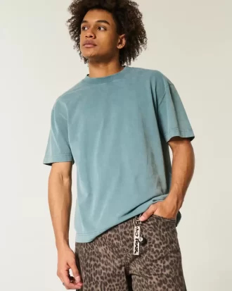 Koszulka Boxy Heavyweight Washed Crew