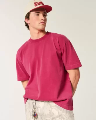 Koszulka Boxy Heavyweight Washed Crew