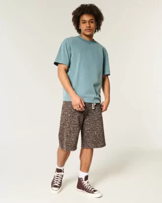 Koszulka Boxy Heavyweight Washed Crew