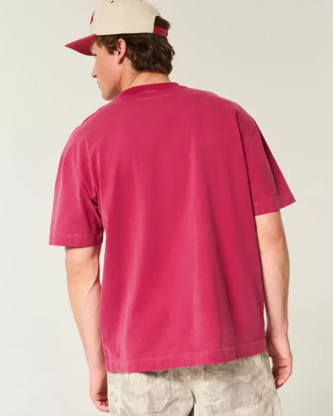 Koszulka Boxy Heavyweight Washed Crew