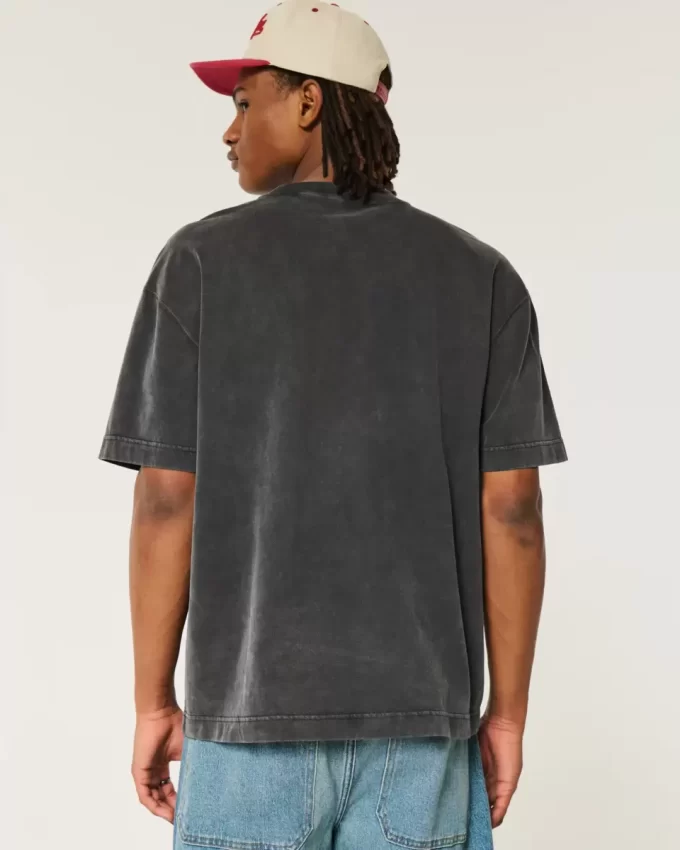 Koszulka Boxy Heavyweight Washed Crew Koszulka Boxy Heavyweight Washed Crew