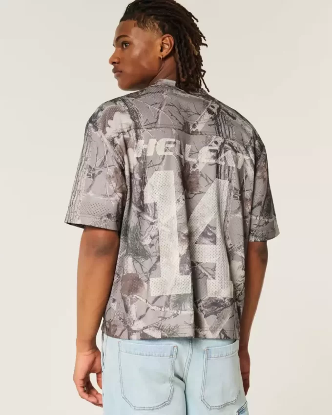 Koszulka Dodge z nadrukiem Boxy Crop Camo