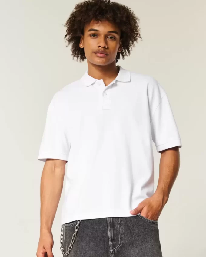 Koszulka polo Boxy Crop Koszulka polo Boxy Crop