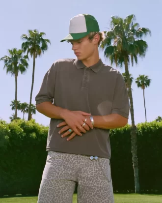 Koszulka polo Boxy Crop Washed