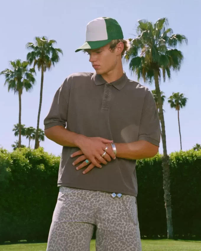 Koszulka polo Boxy Crop Washed Koszulka polo Boxy Crop Washed