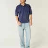 Koszulka polo Boxy Crop Washed Koszulka polo Boxy Crop Washed